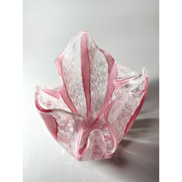 Fazzoletto Murano Glass Vase by Fulvio Bianconi for Venini, 1950s For Sale - Image 3 of 6