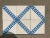 Moroccan Traditional Fez Design Reclaimed Cement Tiles, Set of 6 Blue and White For Sale - Image 4 of 13