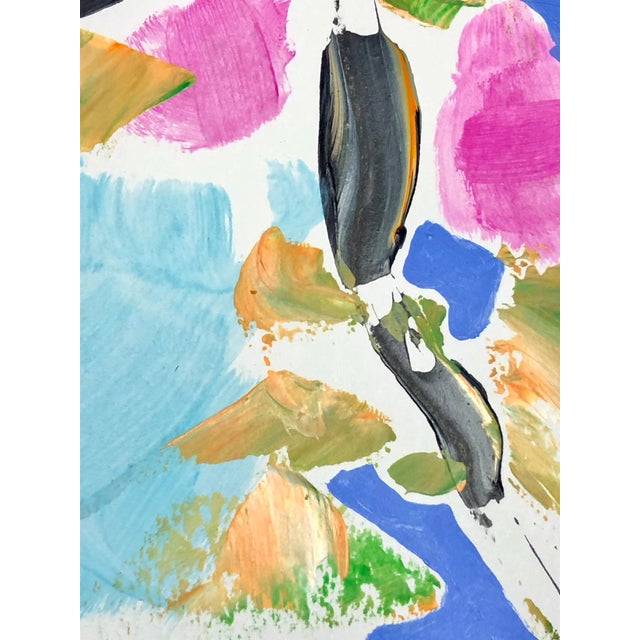 Cassandra Auker “Summer Bouquet”, Mixed Media on Paper Abstract Painting For Sale - Image 6 of 8