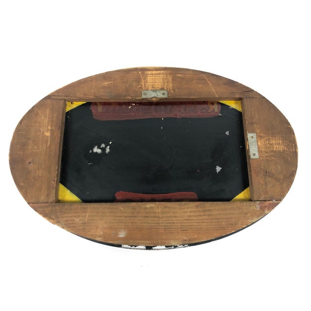 Art Deco Advertising Mirror from Brno, Czech Republic, 1930s For Sale - Image 6 of 16