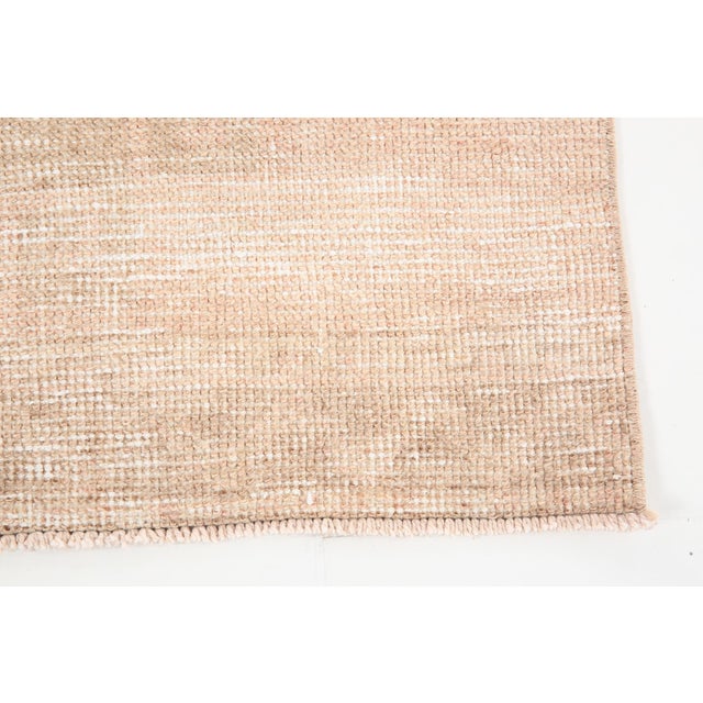 Turkish Runner Rug in Faded Beige and Brown For Sale - Image 13 of 18