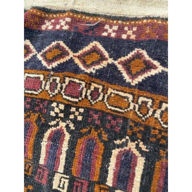 Small Vintage Baluch Afghan Rug For Sale - Image 17 of 18