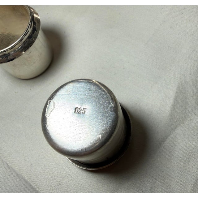 Vintage 460 Grams Sterling Silver 3 Arm Candle Holder Candelabra Art Nouveau For Sale - Image 10 of 12