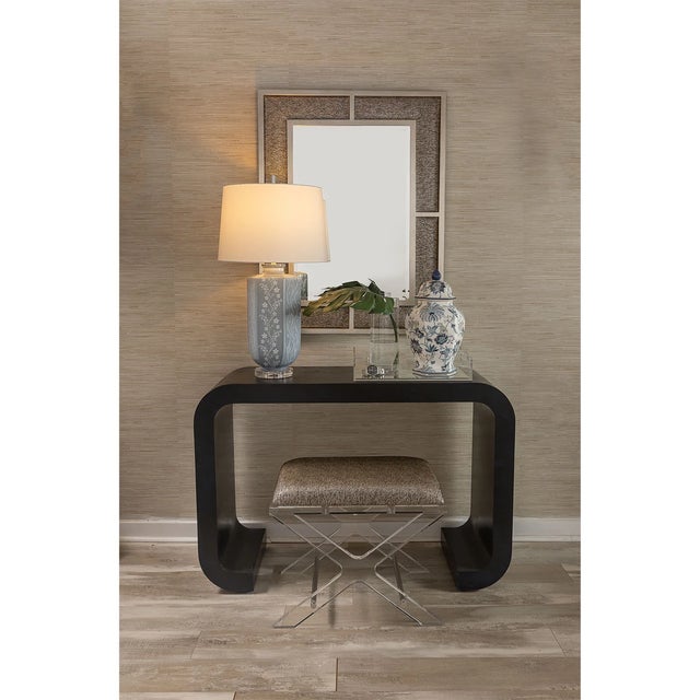 Port 68 Williamsburg for Port 68 Floral Vine Lamp, Stone For Sale - Image 4 of 5