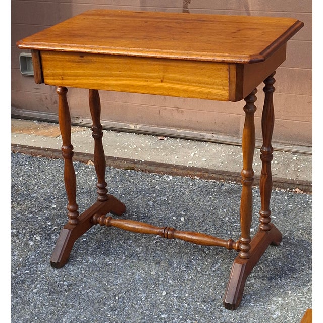 19th Century Victorian Mahogany Single Drawer Side Table For Sale - Image 9 of 11