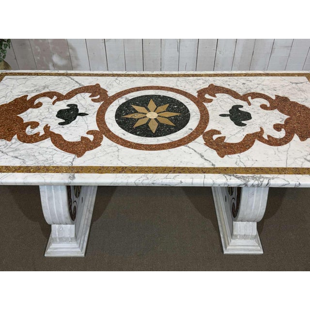Vintage Italian Marble Dining Table, 1970s For Sale - Image 4 of 13