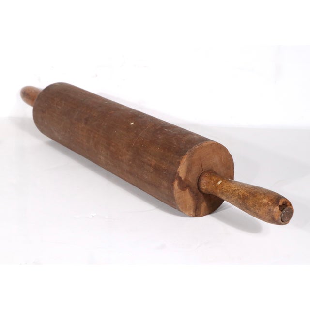 Antique Rustic Farmhouse Primitive Rolling Pin For Sale - Image 4 of 5