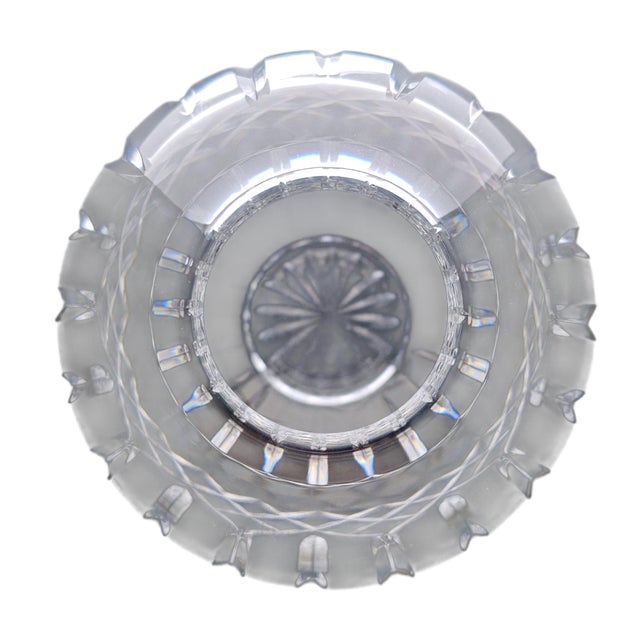 Late 20th Century Waterford Lismore Lead Hand Cut Crystal Rose Bowl Vase 6.5" For Sale - Image 5 of 11