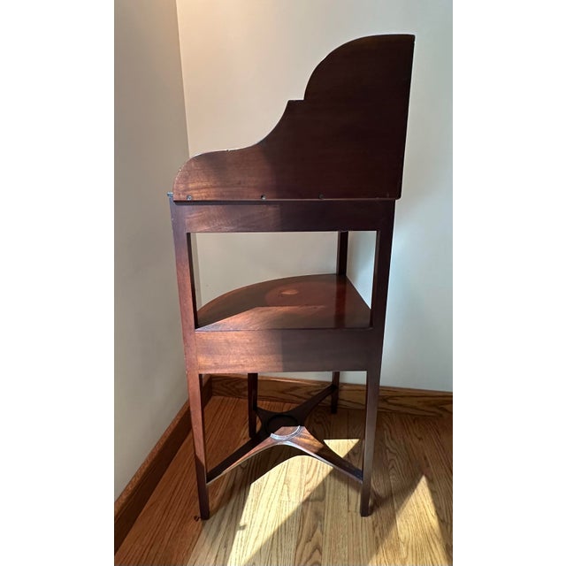 Antique Mahogany Corner Wash Stand C 1800 For Sale - Image 4 of 8