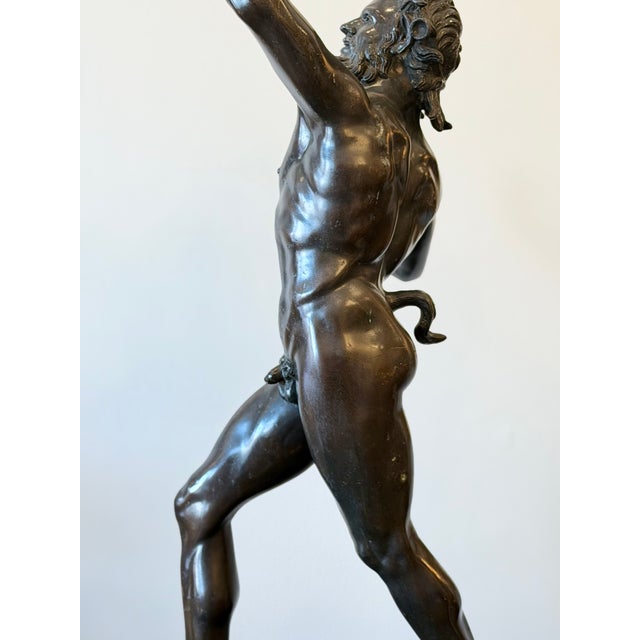 Grand Tour Mid 20th Century Grand Tour Bronze of a Dancing Satyr For Sale - Image 3 of 7