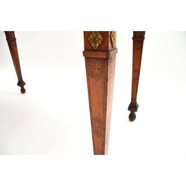 Antique French Inlaid Walnut Ormolu Mounted Desk, 1800s For Sale - Image 18 of 18