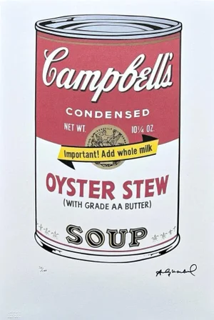 After Andy Warhol, Campbell's Soup Oyster Stew, 1980s, Lithograph