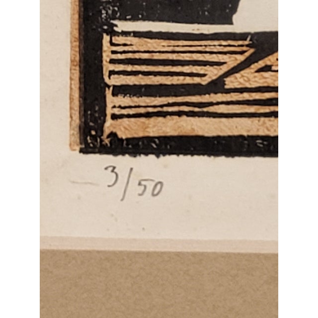 Abstract Expressionism 1970s Artist Signed Framed Art Limited Edition 3/50 For Sale - Image 3 of 11