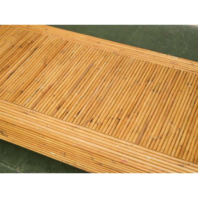 Mid 20th Century Post Modern Chunky Leg Sculptural Reeded Coffee Table For Sale - Image 9 of 12