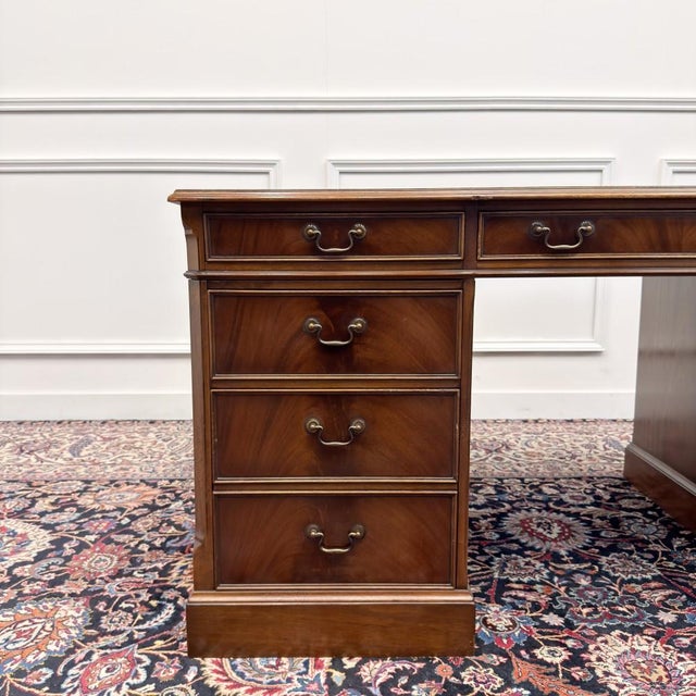 Wood Classic English Heldense Desk For Sale - Image 7 of 18