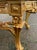 1950s French Gilt Beech Off-White Leather Bench For Sale - Image 10 of 16