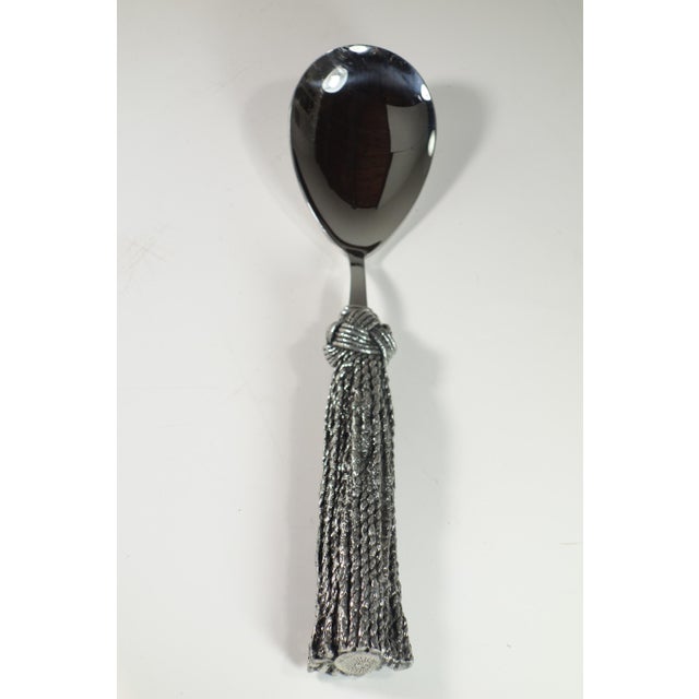 Italian Metal Serving Spoon by Piero Figura for Atena, 1980 For Sale - Image 3 of 14