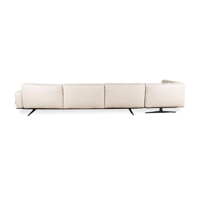Soft Dream Fabric Corner Sofa Beige Cream Sofa by Antonio Citterio for Flexform For Sale - Image 17 of 18