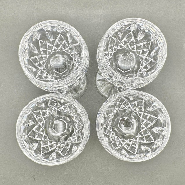 Transparent Vintage Waterford Crystal “Lismore” Hock Wine Glasses. Set of 4 For Sale - Image 8 of 10