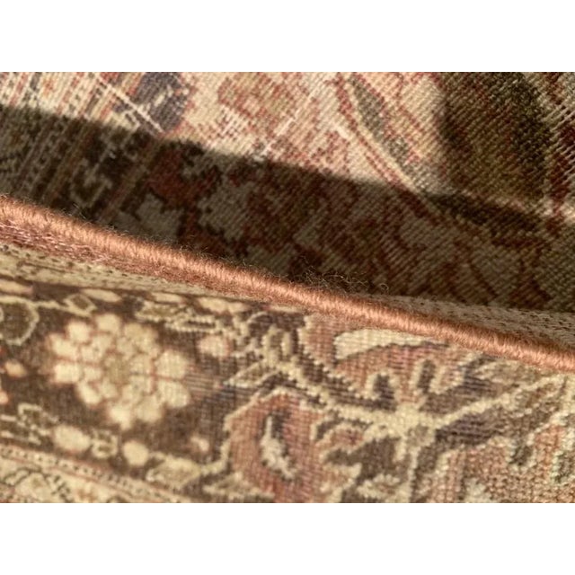 Pasargad Light Brown Persian Antique Tabriz For Sale - Image 4 of 5