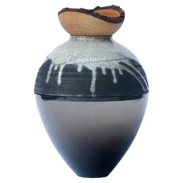 Not Yet Made - Made To Order Smoke and White Butterfly Stacking Vase by Pia Wüstenberg For Sale - Image 5 of 5