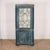 Small 18th century Irish two door pine corner cupboard with an astragel glazed door. 1780. This cupboard will fit in a...