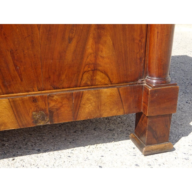Antique Sideboard with Diamond-Shaped Wood Marquetry Top For Sale - Image 11 of 18