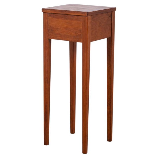 Wood Vintage Scandinavian Teak Pedestal, 1960s For Sale - Image 7 of 7