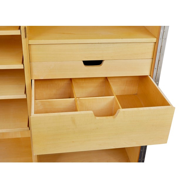 Mid-Century Birch Wardrobe by Oscar Nilsson for Nordiska Kompaniet, 1939 For Sale - Image 9 of 14