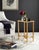 Hunt Mirror Top End Table in Antique Gold For Sale In Philadelphia - Image 6 of 7
