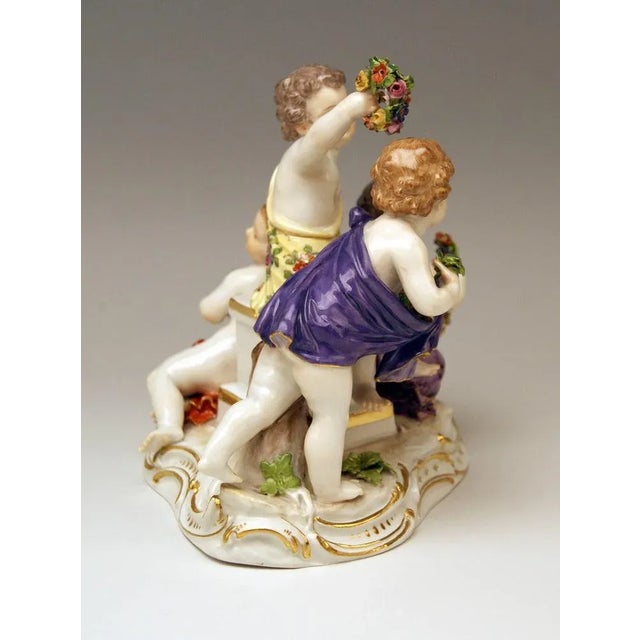 Model 2502 Cupids Figurine by Kaendler for Meissen For Sale - Image 6 of 10