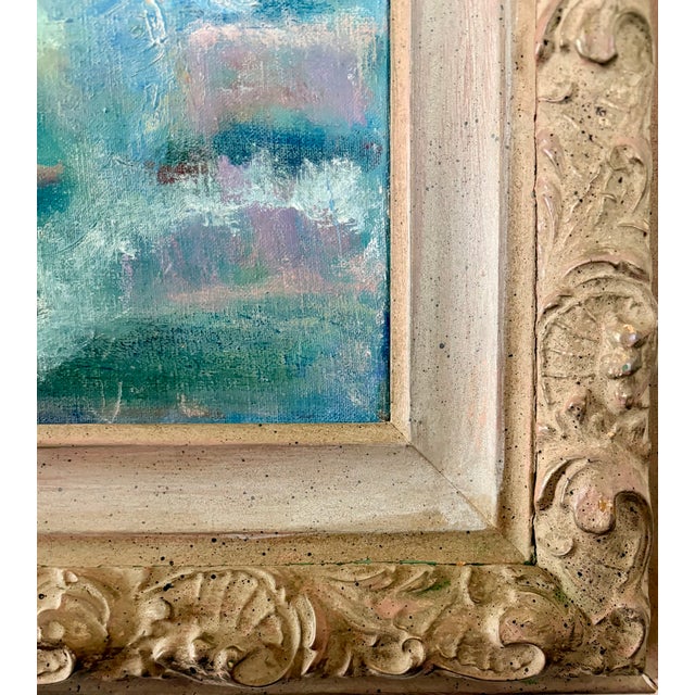 Original Early 20th Century Impressionistic Sailboats Oil on Canvas, Framed For Sale - Image 9 of 10