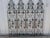 Antique 4 Panel Iron Screen - Featuring An Intricate Design Including Holly Leaves - From Ormond Beach Florida - Has a...