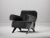 Mongolian fur souvenir armchair by gio pagani dimensions: d 77 x w 69 x h 75 cm. Sh: 38 cm. Materials: black elm wood and...
