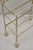 Metal Mid 20th Century Italian Hollywood Regency Silver Leaf Gilt Iron 3 Tier Shelf Small Display Stand For Sale - Image 7 of 10