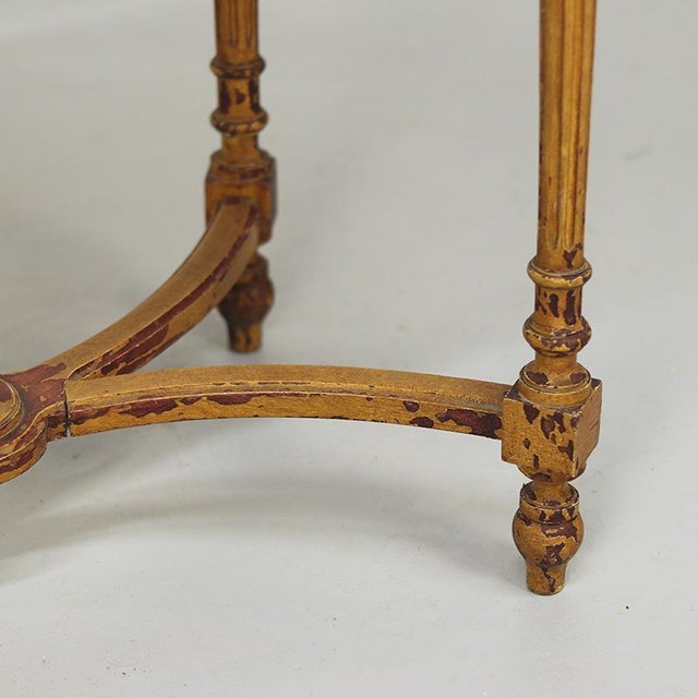 French Faux Bois Painted Side Table, 1890s For Sale - Image 10 of 12