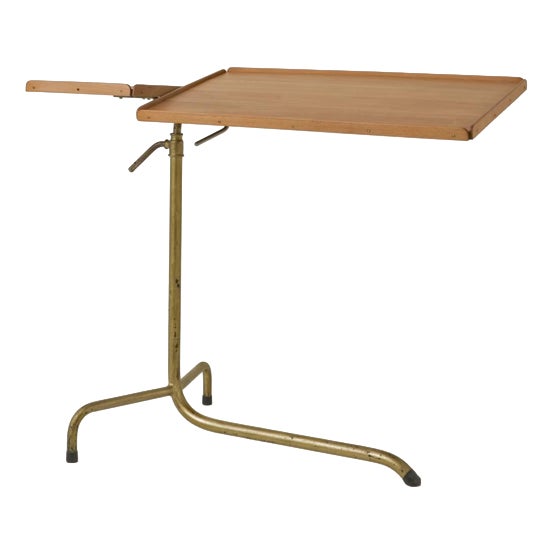 Height-Adjustable Side Table from Hausmann A.G., Switzerland, 1920s For Sale