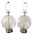 Vintage Glass Shell Form Table Lamps- a Pair For Sale