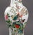 Pair of Famille Rose Glazed Porcelain Vases Mounted as Table Lamps, each hand-painted with birds amongst lotus flowers...
