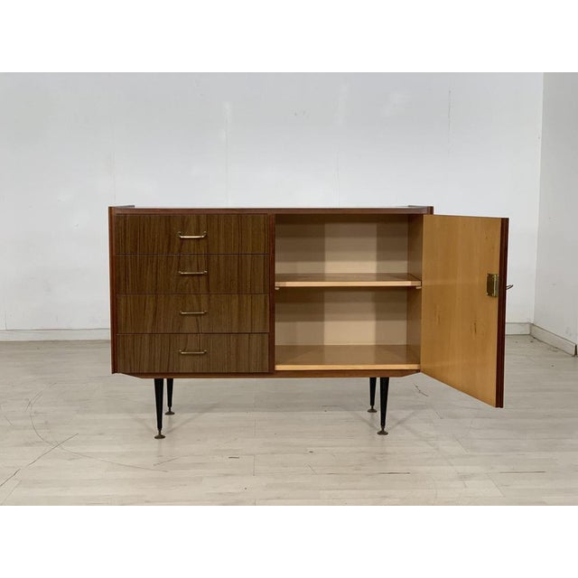 Wood Mid-Century German Commode in Wood For Sale - Image 7 of 12