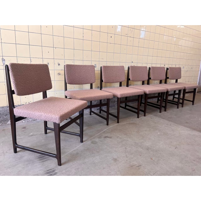 Belgian Dining Chairs, 1960s, Set of 6 For Sale - Image 3 of 8