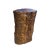 Raw Wood Rough Grain Finish Irregular Shape Short Stool Table For Sale - Image 4 of 6