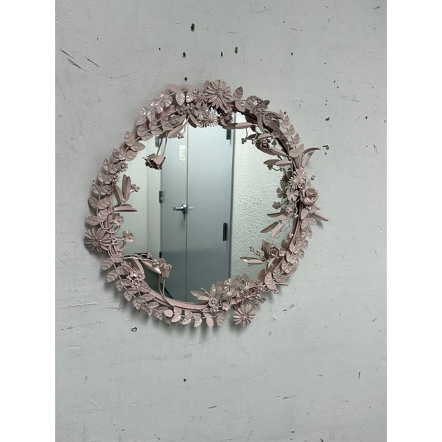 Crate & Barrel Flower Crown Wall Mirror For Sale In San Francisco - Image 6 of 12