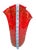 Large Red Art Glass Handkerchief Vase For Sale - Image 12 of 12