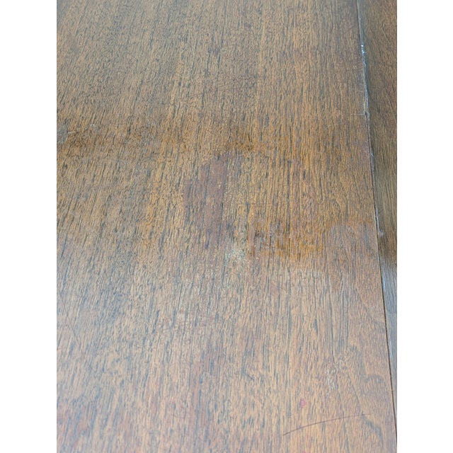 Wood Antique Gate Leg Drop Leaf Dining Table For Sale - Image 7 of 11