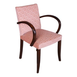 Vintage Art Deco French Chair in Walnut by Jules Leleu, 1930s For Sale
