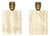 Vintage Travertine Table Lamps with Incised Decoration, 1970s, Set of 2 For Sale