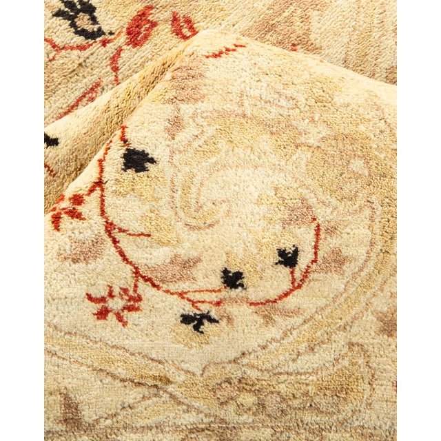 Textile Mogul, One-of-a-Kind Hand-Knotted Area Rug - Ivory, 4' 3" x 6' 0" For Sale - Image 7 of 8