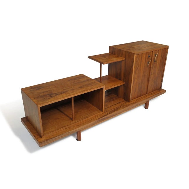 Asymmetrical Brazilian Modern cabinet attributed to Giuseppe Scapinelli, Brazil, 1963. The unique piece of Brazilian...