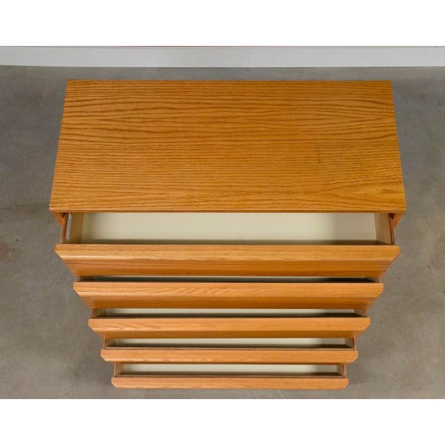 1980s 1980s Modern Oak Tall Dresser For Sale - Image 5 of 9